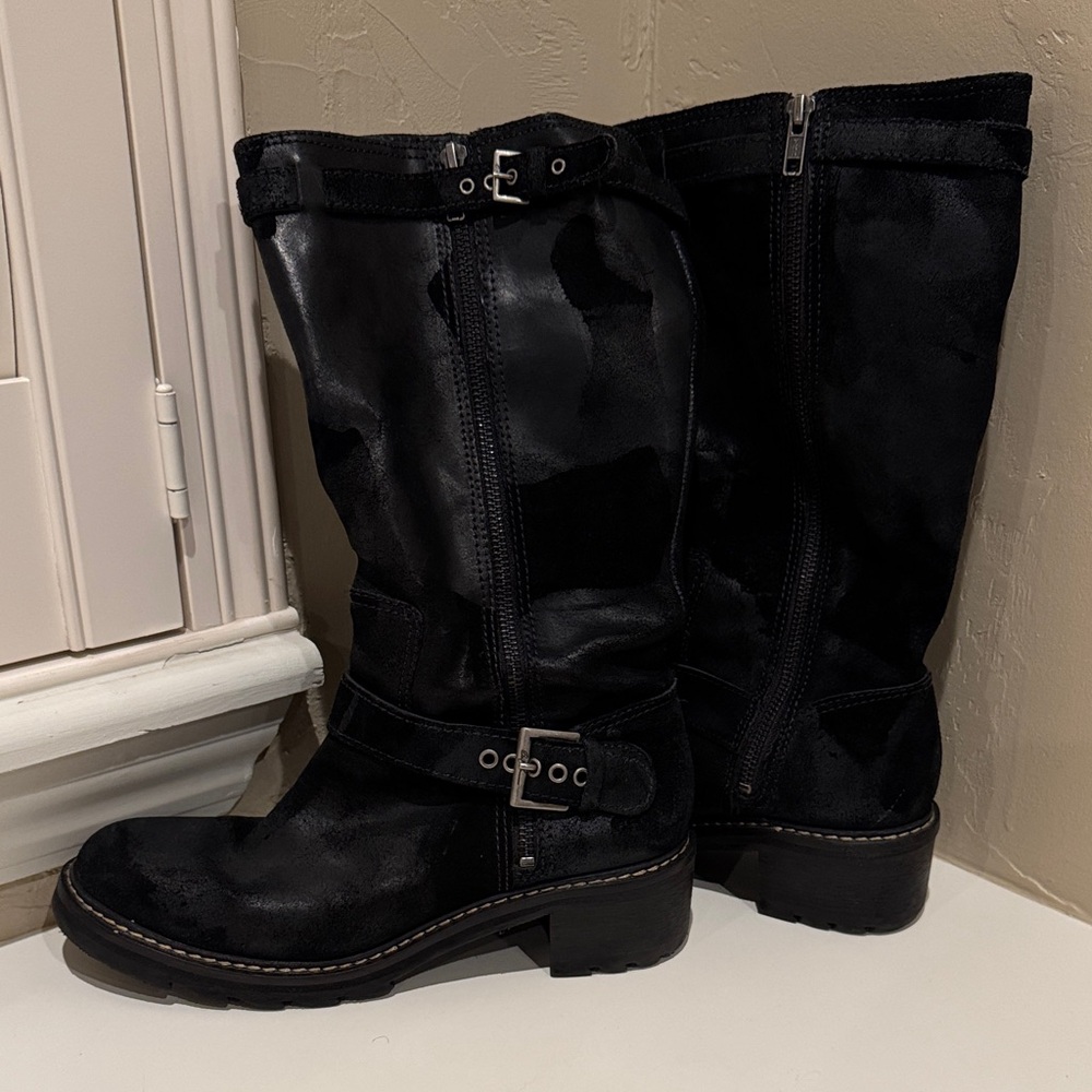Donald J. Pliner Black Suede Women's Boots